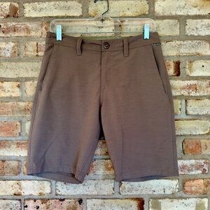 Gently Used Brown Volcom Hybrid Shorts | Inseam: 9.5, Waist: 28